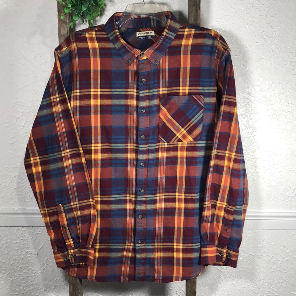 Magellan Classic Fit Long Sleeve Flannel